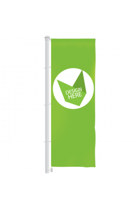 Banier vlag 300 x 100 cm bedrukken