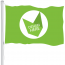 Vlag 100 x 150 cm voor vlaggenmast bedrukken full colour logo of ontwerp