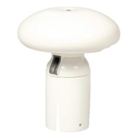 Plat witte mastknop