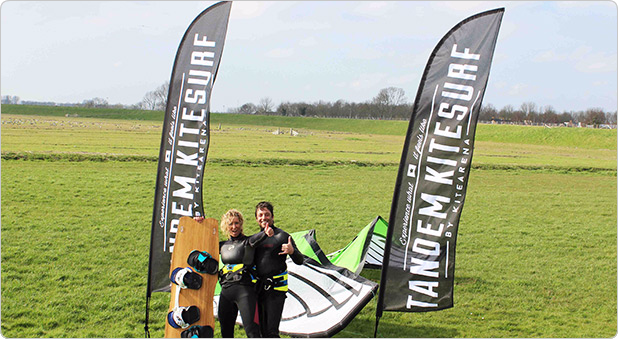 Kite arena beachflags