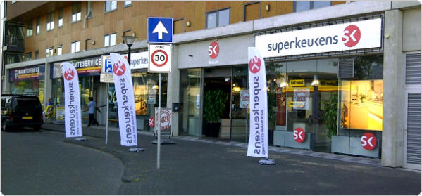 Superkeukens beachflags